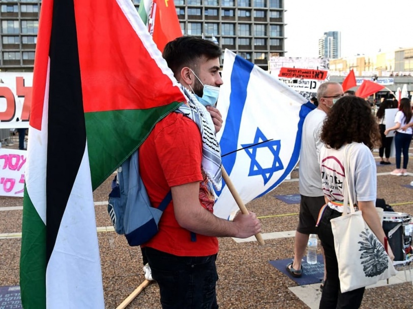 تظاهرة حاشدة في تل أبيب رفضا لمخطط ضم أراضٍ فلسطينية