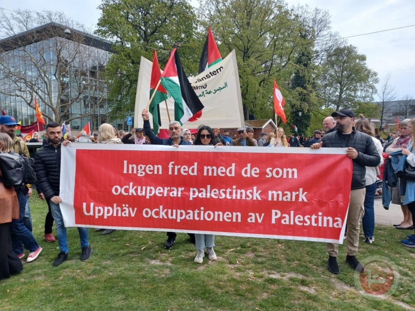 صور.. فلسطين الأكثر حضورا في عيد العمال في مدينة "مالمو" السويدية