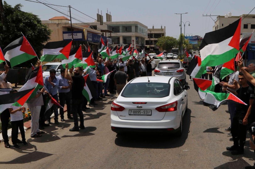 مسيرة في قلقيلية لرفع العلم الفلسطيني