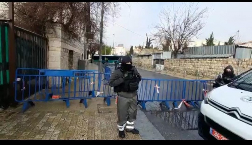 Closures and deployment of the police in Jerusalem to secure the occupation municipality’s marathon