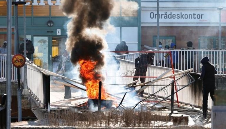 40 injured... the outcome of "the sedition of burning the Holy Qur'an"  in Sweden
