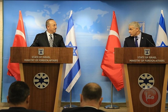 الجهاد تندد بزيارة وزير الخارجية التركي لاسرائيل