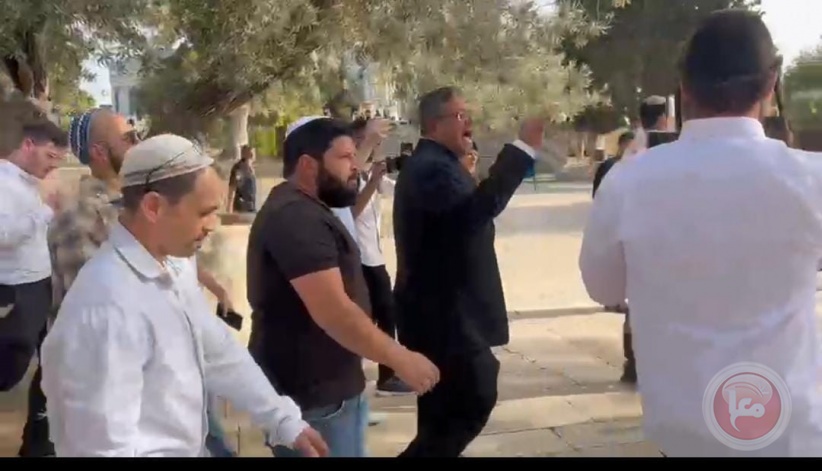 The expulsion of the devotees and the worshipers - the extremist bin Ghafir storms Al-Aqsa