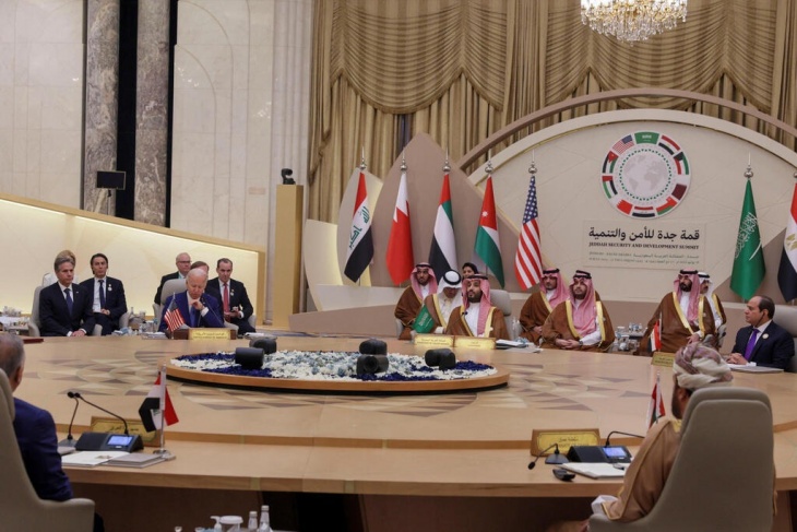 Sheikh appreciates the Arab position on the Palestinian issue during the Jeddah summit