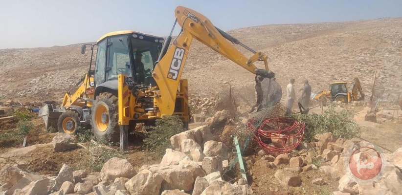 Bethlehem - demolition and bulldozing in the town of Tekoa