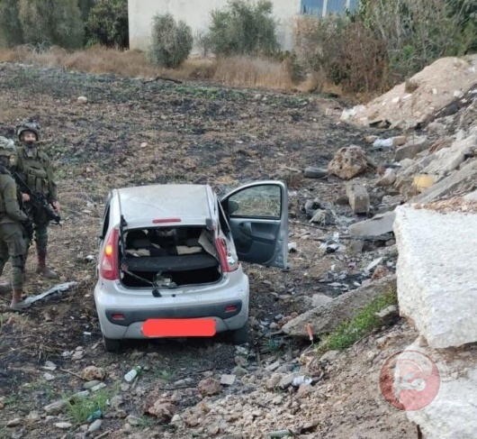 A young man was shot by the occupation after a traffic accident south of Nablus