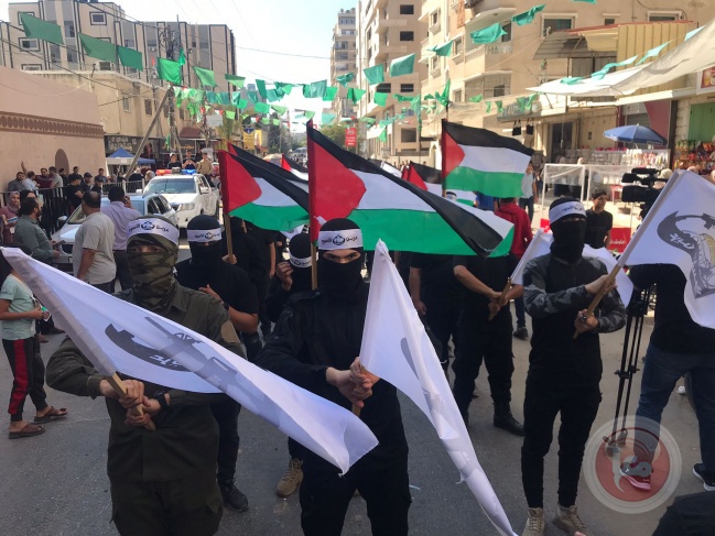 Mass demonstration in Gaza in support of "The Lions' Den"