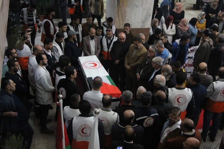 A massive funeral for a UN activist in Gaza