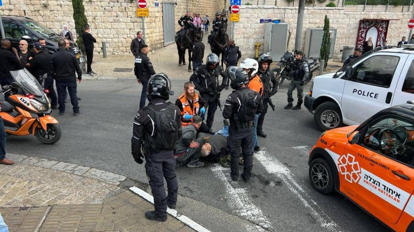 Jerusalem: The occupation assaults street vendors and a child and arrests him on Nablus Street