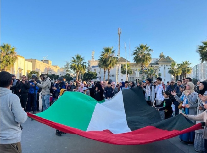 Protests in 30 Moroccan cities in support of Palestine and rejection of normalization