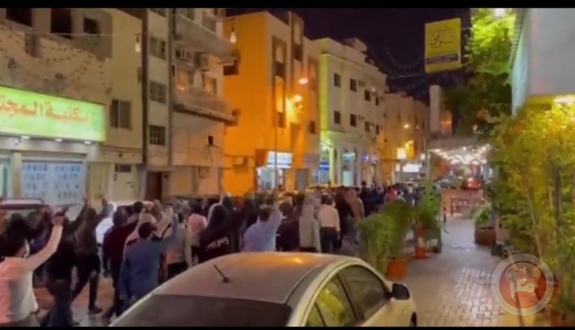 Bahrain... Dozens demonstrate against the "Hanukkah" celebrations.  The Jew