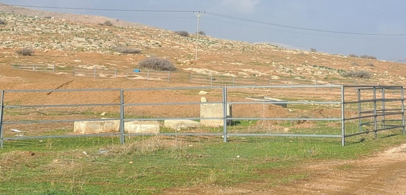 Settlers seize a plot of land in the Jordan Valley
