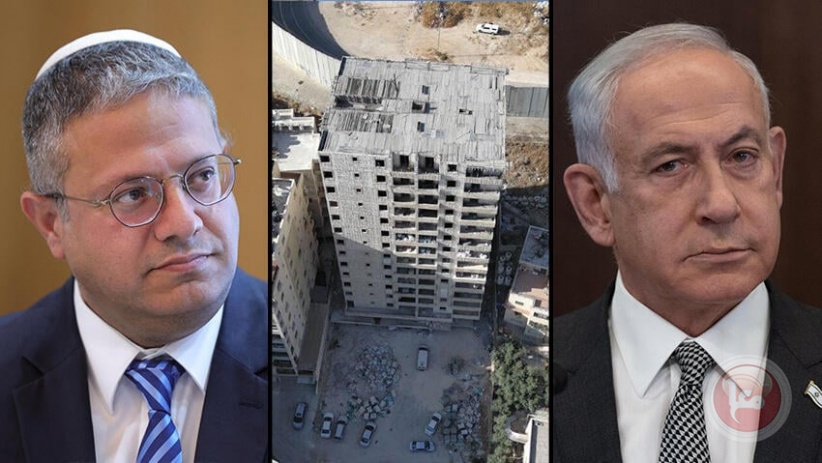 A confrontation between Netanyahu and Ben Gvir over the refusal to demolish buildings in Jerusalem