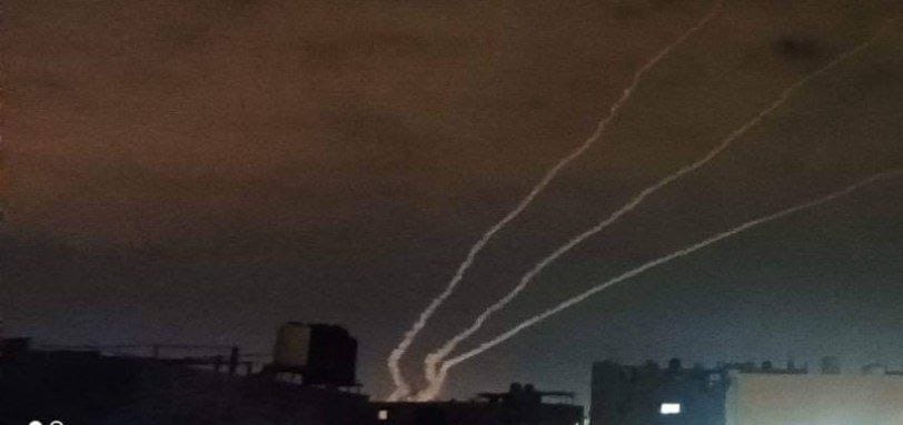 The resistance launches a missile salvo towards the settlements around the Gaza Strip