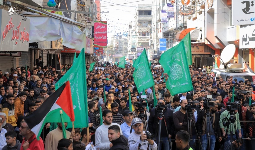 Pictures - Hamas organizes a march in support of Al-Aqsa, the West Bank and the prisoners