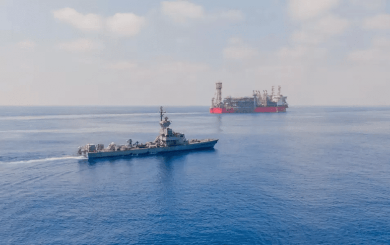 سفن &quot;ساعر 6&quot; تبدأ بحماية منصات الغاز الإسرائيلية في البحر