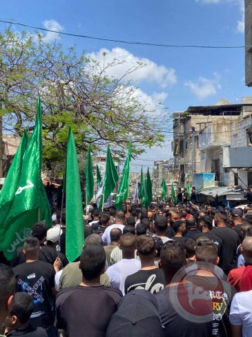 The funeral of the two martyrs, Samer Al-Shafei and Hamza Khreyoush, in Tulkarem