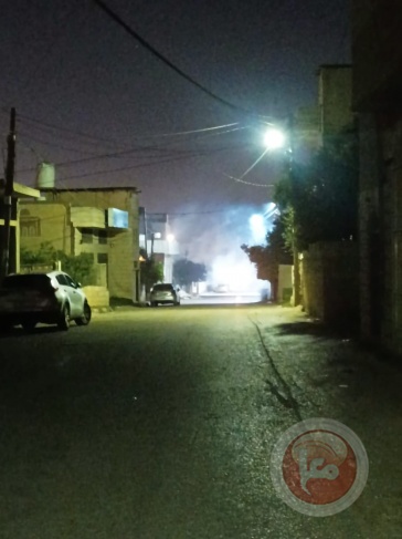 Suffocation injuries during clashes with the occupation in Haris