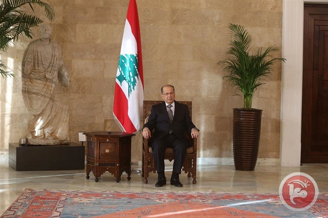 الرئيس اللبناني يدعو إلى دعم عودة اللاجئين السوريين إلى بلادهم