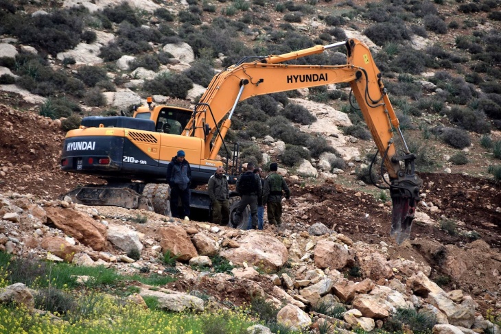 The occupation sweeps agricultural lands west of Bethlehem